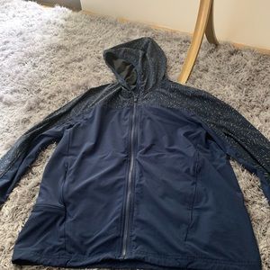 Outdoor voices blue confetti jacket in S